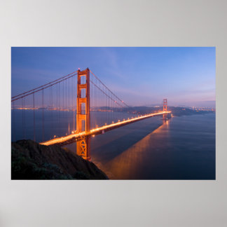Golden Gate Bridge bei Sonnenuntergang Poster