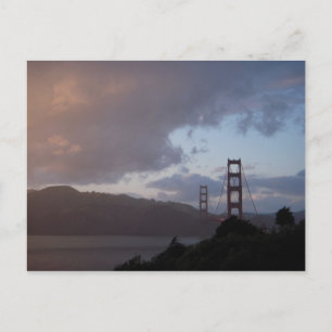 Golden Gate Bridge bei Sonnenuntergang Postkarte