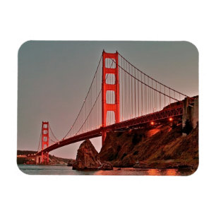 Golden gate bridge bei Sun unten Magnet