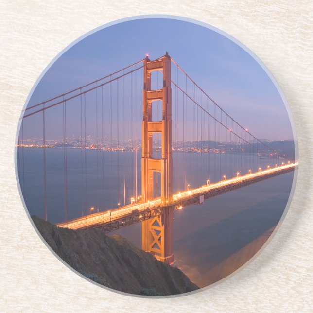 Golden Gate Bridge bei Sunset Untersetzer (Vorne)