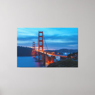 Golden Gate Bridge bei Twilight Leinwanddruck