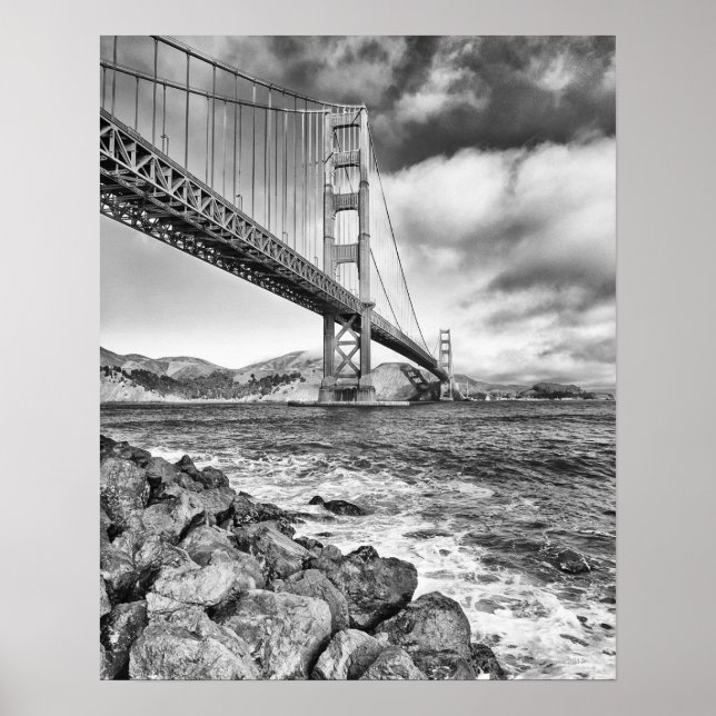 Golden Gate Bridge, California Poster (Vorne)
