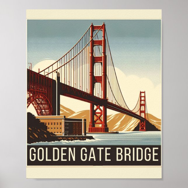 Golden Gate Bridge - Ein zeitloses Icon von San Fr Poster (Vorne)