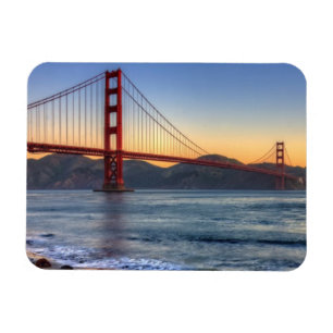 Golden Gate Bridge from San Francisco bay Trail. Magnet