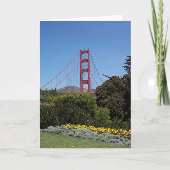 Golden gate bridge-Gruß-Karte Karte (Vorderseite)