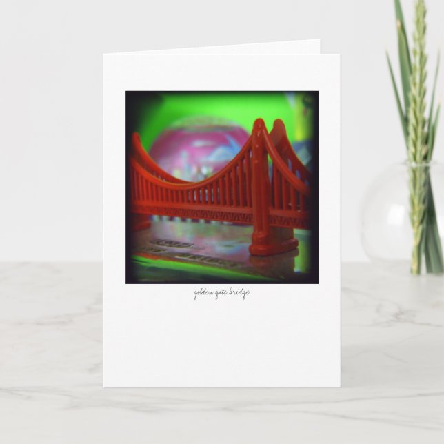 golden gate bridge - Grußkarte Karte (Vorderseite)