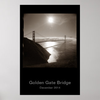 Golden Gate Bridge im Nebel #3 Poster