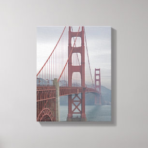 Golden gate bridge im Nebel Leinwanddruck