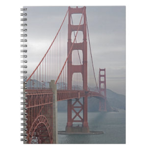 Golden gate bridge im Nebel Notizblock