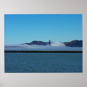 Golden Gate Bridge im Nebel, San Francisco Poster