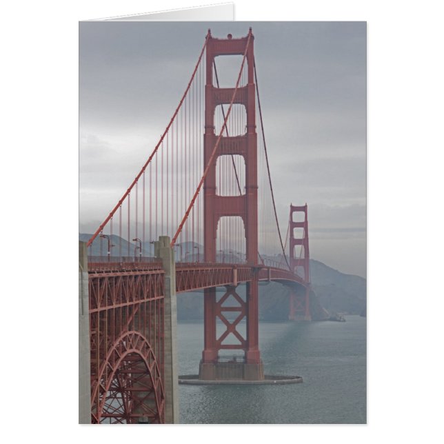 Golden Gate Bridge in Nebel. (Vorne)