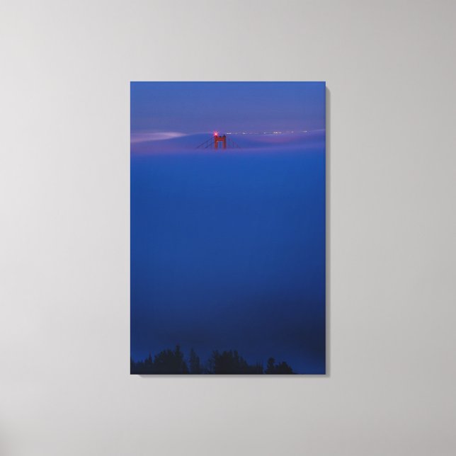 Golden Gate Bridge in Nebel Leinwanddruck (Vorderseite)