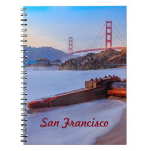 Golden Gate Bridge in San Francisco, Baker Beach Notizblock