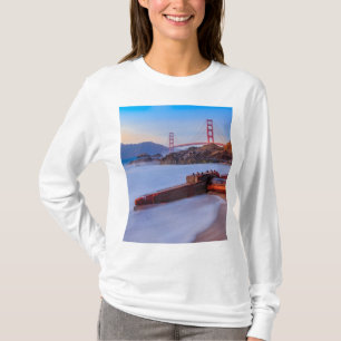 Golden Gate Bridge in San Francisco, Baker Beach T-Shirt
