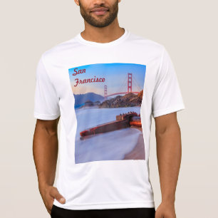 Golden Gate Bridge in San Francisco, Baker Beach T-Shirt