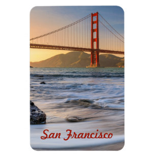 Golden Gate Bridge in San Francisco bei Sonnenunte Magnet