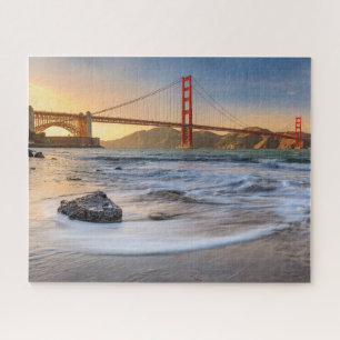 Golden Gate Bridge in San Francisco bei Sonnenunte Puzzle