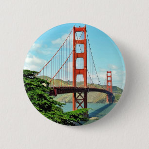 Golden gate bridge in San Francisco Button