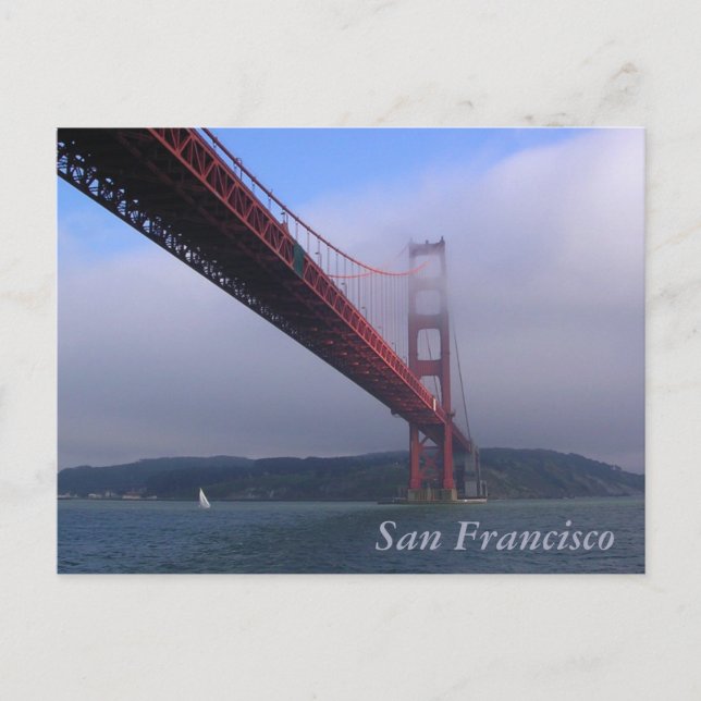 Golden Gate Bridge in San Francisco, CA Postkarte (Vorderseite)