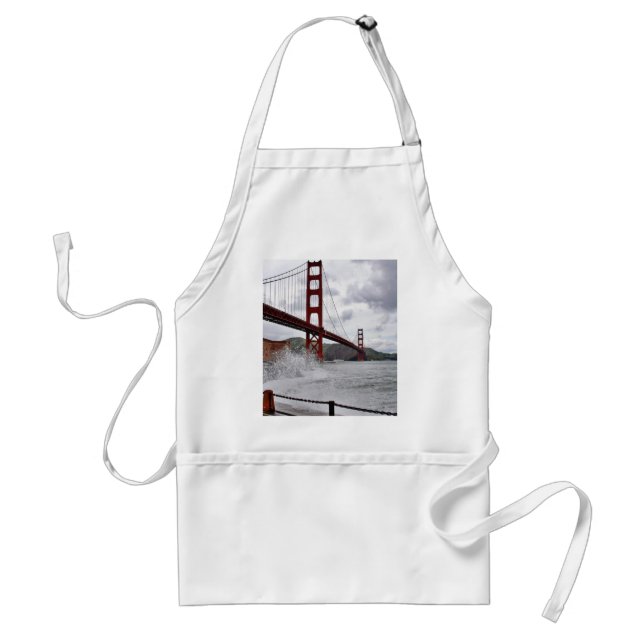 Golden gate bridge in San Francisco gesehen vom Schürze (Vorne)