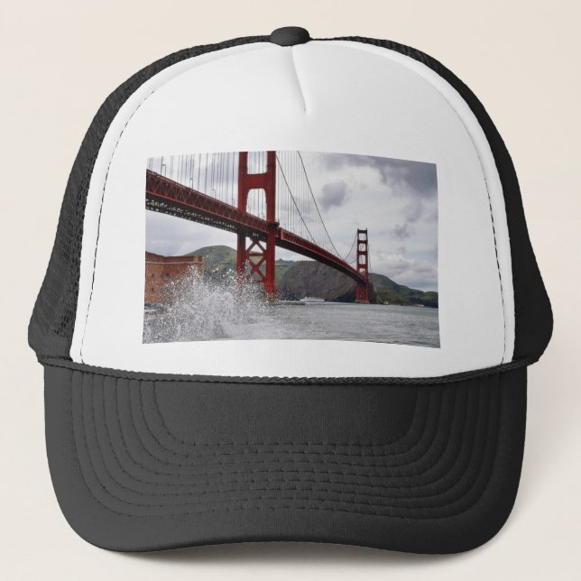 Golden gate bridge in San Francisco gesehen vom Truckerkappe (Vorderseite)