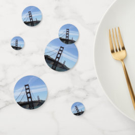 Golden Gate Bridge in San Francisco, Kalifornien Konfetti