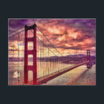 Golden Gate Bridge in San Francisco, Kalifornien. Postkarte<br><div class="desc">Golden Gate Bridge</div>