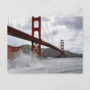 Golden Gate Bridge in San Francisco von Fort aus g Postkarte