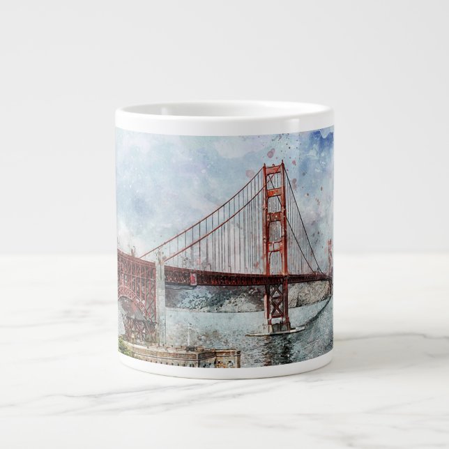 Golden Gate Bridge Jumbo-Tasse (Vorderseite)