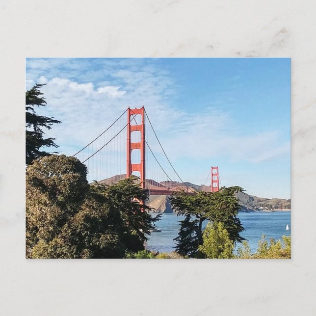Golden Gate Bridge, Kalifornien CA Postkarte (Vorderseite)