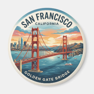 Golden Gate Bridge Kalifornien Magnet