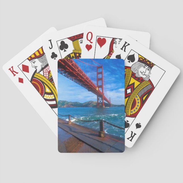 Golden Gate Bridge, Kalifornien Spielkarten (Rückseite)