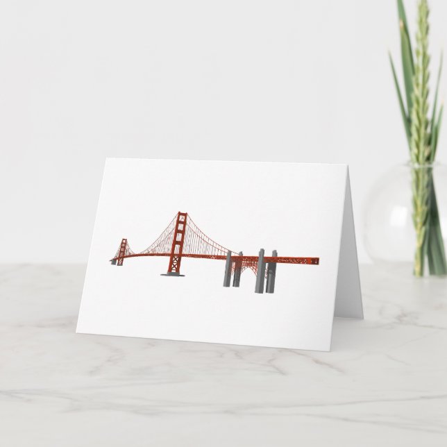 Golden gate bridge: Modell 3D: Karte (Vorderseite)