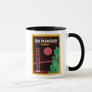 Golden gate bridge nachts tasse