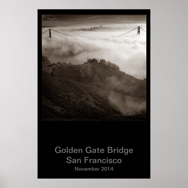 Golden Gate Bridge November 2014 #1 Poster (Vorne)