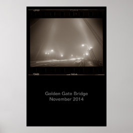 Golden Gate Bridge November 2014 Poster quer