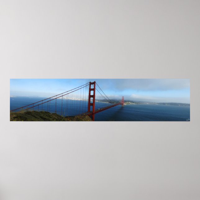 Golden Gate Bridge Panorama Poster (Vorne)