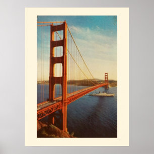 Golden Gate Bridge Postcard Poster