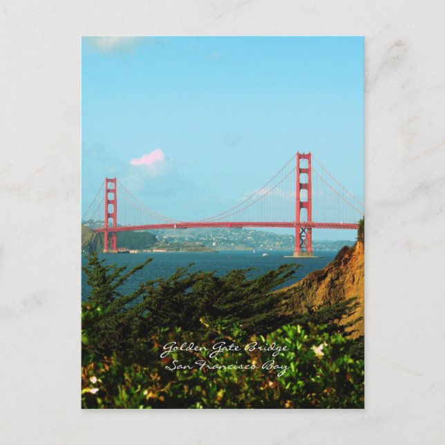 Golden Gate Bridge Postcard Postkarte (Vorderseite)