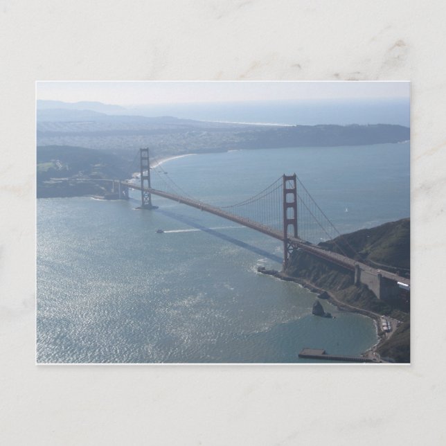Golden Gate Bridge Postcard Postkarte (Vorderseite)