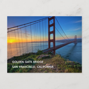 Golden Gate Bridge Postcard Postkarte