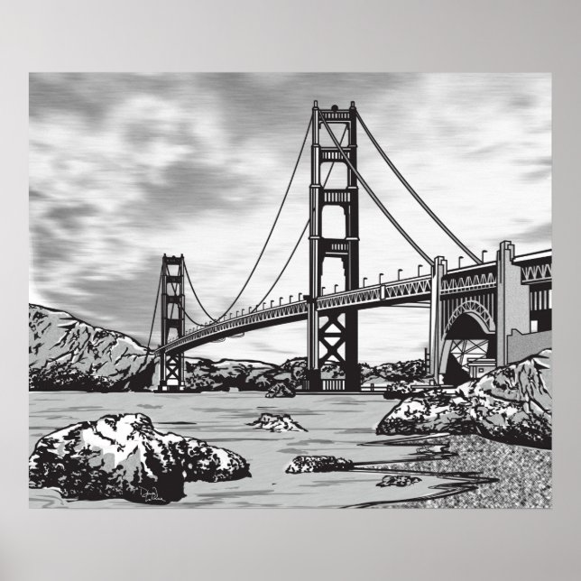 Golden Gate Bridge Poster (Vorne)