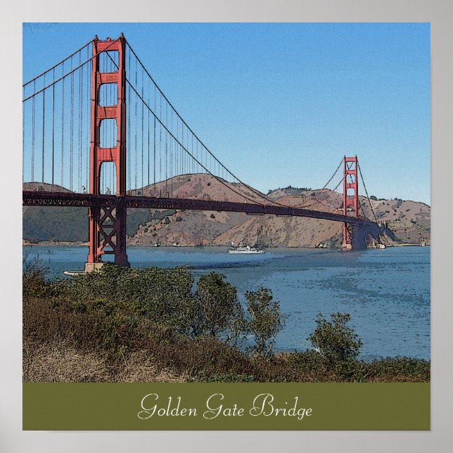 Golden Gate Bridge Poster (Vorne)