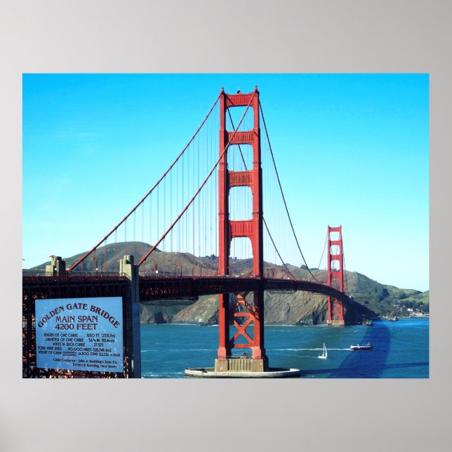 Golden Gate Bridge Poster (Vorne)
