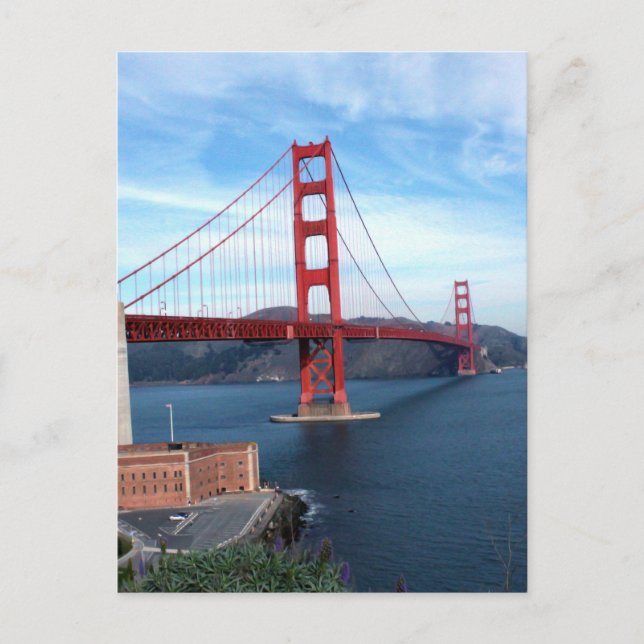 Golden Gate Bridge Postkarte (Vorderseite)