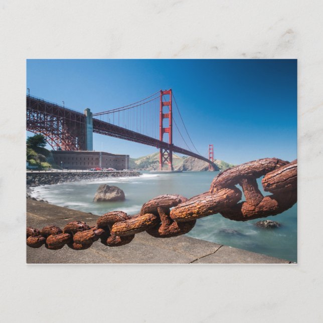 Golden Gate Bridge Postkarte (Vorderseite)