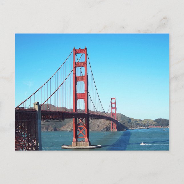 Golden Gate Bridge Postkarte (Vorderseite)