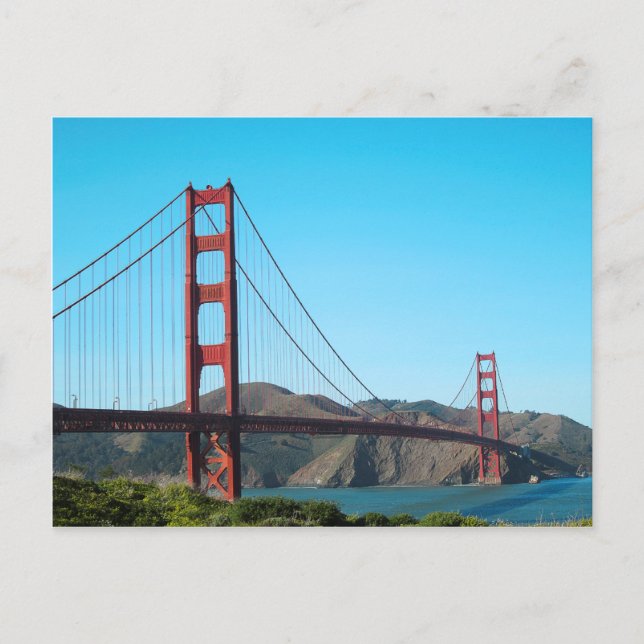 Golden Gate Bridge Postkarte (Vorderseite)