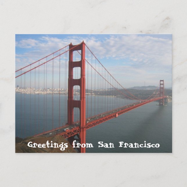 Golden gate bridge postkarte (Vorderseite)