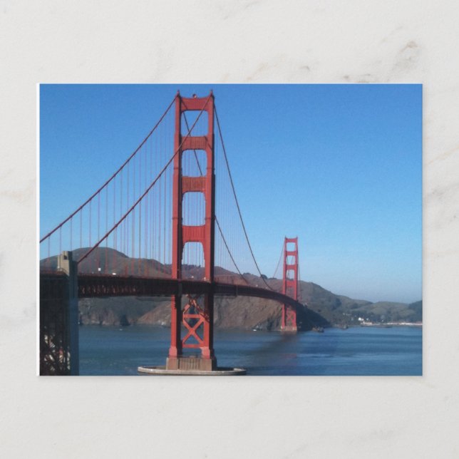 Golden Gate Bridge Postkarte (Vorderseite)